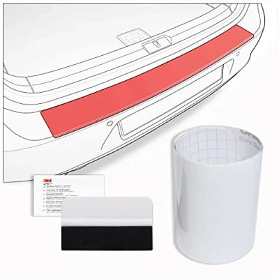 Afbeelding van tuning art FL173 beschermfolie voor VW Golf 8 Variant / Combi 2020 met schraper Kleur: transparant