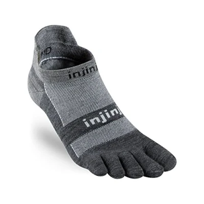 Afbeelding van Injinji Run Lightweight No Show Nuwool Grijs 44 47