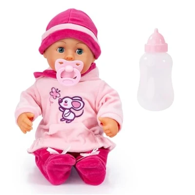 Afbeelding van Bayer Design Babypop First Words Baby 38 cm in roze