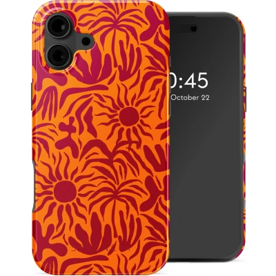 Afbeelding van Selencia Hoesje geschikt voor iPhone 16 Vivid Backcover MagSafe Tropical Vibes Apricot