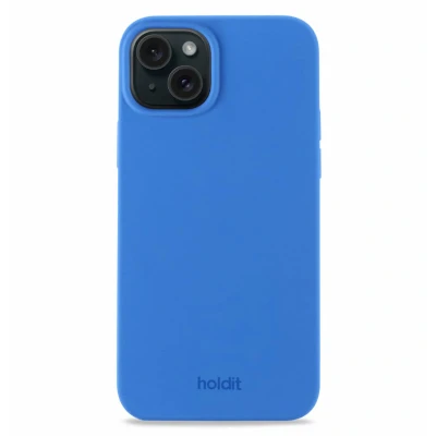 Afbeelding van Holdit Hoesje Geschikt voor iPhone 15 / Pro Siliconen Silicone Case Blauw