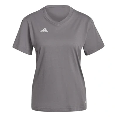 Afbeelding van adidas Performance Entrada Tshirt basic, Dames, Maat: Small, Grau