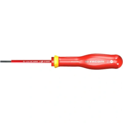 Image de FACOM AT3.5X75VE Tournevis ProTwist isolé à 1000V pour vis fente 3,5 x 100 mm