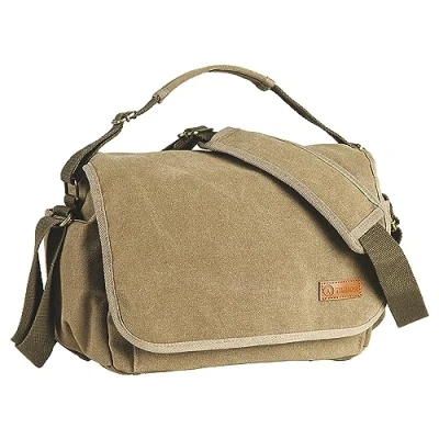 Afbeelding van TARION Canvas Schoudertas voor camera Vintage DSLR Unieke dames en heren Urban fotografie met hoes, Geel.,
