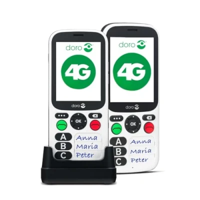 Afbeelding van Doro 780X Zwart met Proximus abonnement 150 minuten + 5000 MB 4G