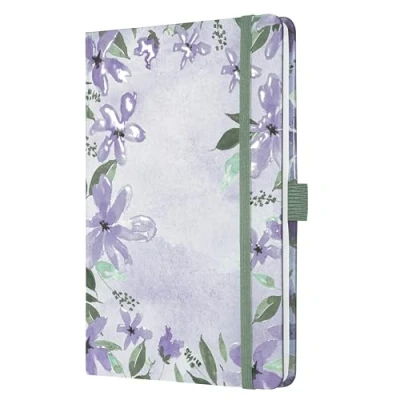 Afbeelding van Weekagenda Beauty A5 2025 (NL/FR/EN/DU) Loose Florals Lilac Hardcover