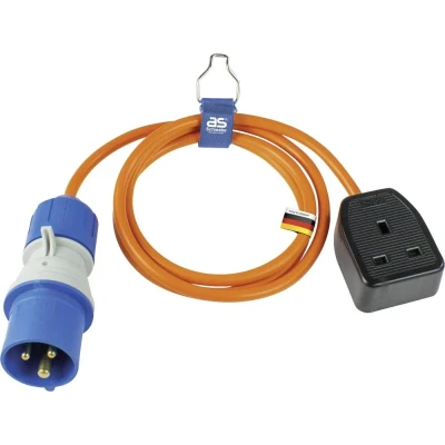 Afbeelding van AS Schwabe 660488 Stroom Adapterkabel 16 A Oranje 1.5 m H05VV F 3G 1,5 mm²