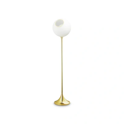 Afbeelding van Ballroom vloerlamp, wit, glas, handgeblazen, dimbaar