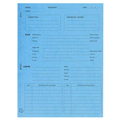 Afbeelding van Exacompta Ref. 445102E 25 proceduremappen glanzend karton x 32 cm turquoise