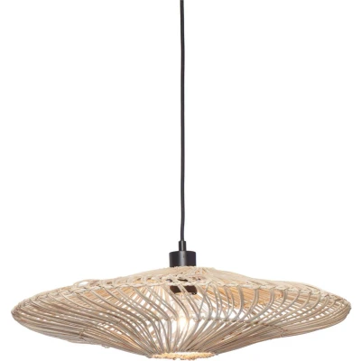 Afbeelding van GOOD&amp;MOJO Hanglamp Zanzibar Rotan Wit Ø55cm