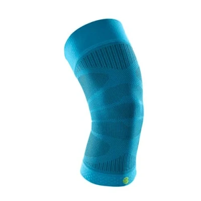 Afbeelding van Bauerfeind kniebandage &quot;Sports Compression Knee Support&quot;, 1 uniseks kniebrace voor voetbal, hardlopen of fitness, afneembare rechts en links