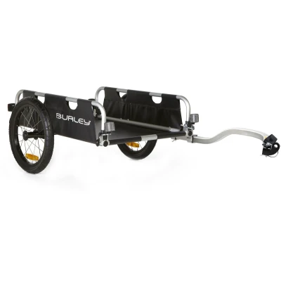 Afbeelding van Burley Flatbed Fietskar Fietsaanhanger Bikepacking Inklapbaar Opvouwbaar Zwart