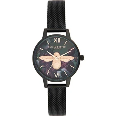 Afbeelding van Olivia Burton Dameshorloge, analoog, kwarts, zwart, Eén maat