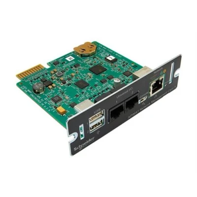 Image de APC Network Management Card 3 with PowerChute Shutdown &amp; Environmental Monitoring Carte de supervision distante GigE 1000Base T pour P/N: SMTL2200RM2UC SMTL2200RM2UCNC SMTL3000RM2UC SMTL3000RM2UCNC SMX1500RM2UCNC