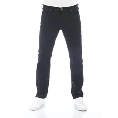 Afbeelding van Lee Heren Jeans Broeken Daren Zip Fly regular/straight Fit Zwart Volwassenen Denim Jeansbroek