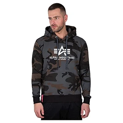 Image de Alpha Industries Basic Hoody Camo black S
