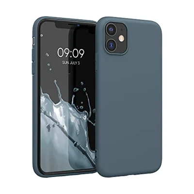 Afbeelding van kwmobile telefoonhoesje geschikt voor Apple iPhone 11 Hoesje smartphone Back cover in leisteen