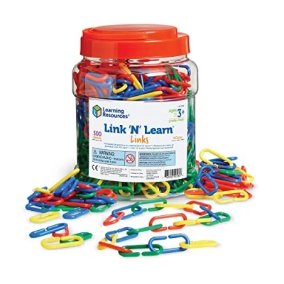 Afbeelding van Learning Resources Link &#039;N&#039; Learn clips 4 kleuren (set van 500)