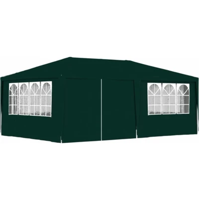 Afbeelding van Partytent met zijwanden professioneel 90 g/m² 4x6 m groen