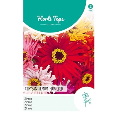 Afbeelding van Hortitops Zaden Zinnia Elegans Chrysanthbloemig Gemengd