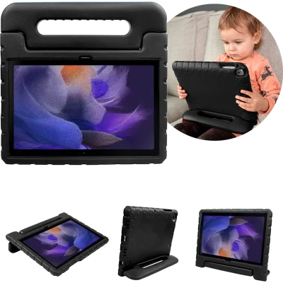 Afbeelding van iMoshion Tablet Hoes Kinderen Geschikt voor Samsung Galaxy Tab A8 (2021/2022) Kidsproof Backcover met handvat Zwart