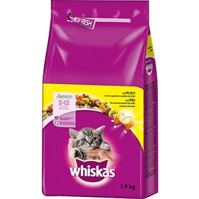 Afbeelding van 6x Whiskas Droog Junior Kip 1,9 kg
