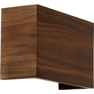 Afbeelding van QAZQA Landelijke wandlamp walnoot hout Otan