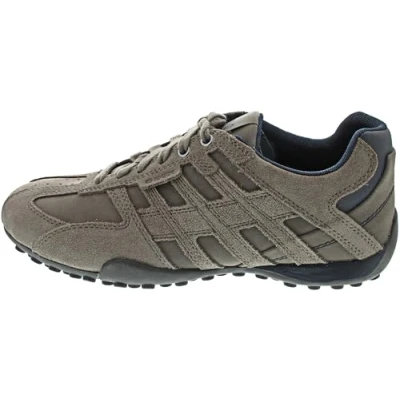 Afbeelding van Geox u Snake Sneakers laag, Heren, Maat: 40, Dove grey a ekc Leer en textiel
