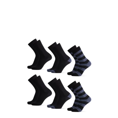 Afbeelding van Danish Endurance 6 PACK Classic Sokken, Heren, Maat: 43 47, Blue