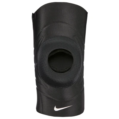 Afbeelding van Nike Unisex Volwassenen Pro Open Patella Kniebeschermer, Zwart, Maat L