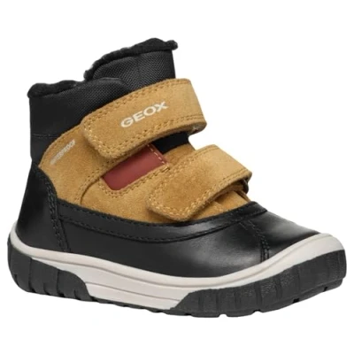 Afbeelding van Geox OMAR BOY WPF Snowboots voor kinderen, Maat: 20, Black/curry Leer en textiel