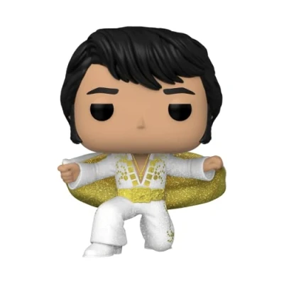 Afbeelding van Funko Pop! Rocks: Elvis Presley Pharaoh Diamond Glitter Exclusief bij Amazon Vinyl Figuur om te verzamelen Cadeau idee Officiële Producten Speelgoed voor Kinderen en Volwassenen