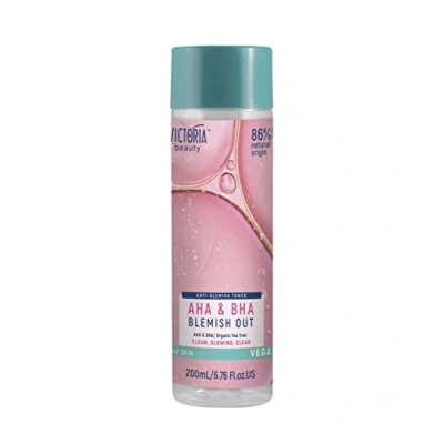Afbeelding van Victoria Beauty AHA + BHA blemish Out anti toner Gezicht Reiniger Onzuiverheden Huidverzorging Puistenverdelger puistjes &amp; vlekken 200ml