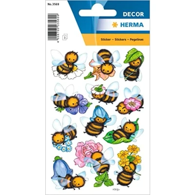 Afbeelding van HERMA 3569 Stickers Décor Grappige bijen