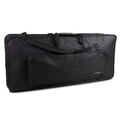 Afbeelding van GEWA Gig Bag Basic L Keyboard (scheurvast en waterdicht, Cordura 600 Denier, schuimvulling met hoge dichtheid, metalen karabijnhaak, zachte draaggreep, 108 x 45 18 cm),