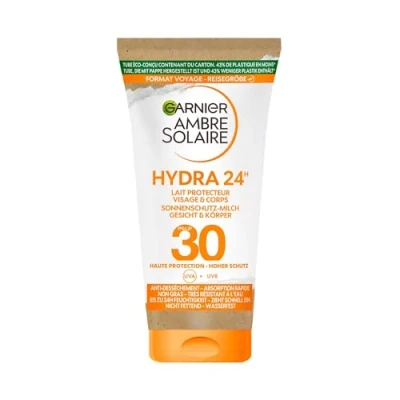 Image de Garnier Ambre Solaire Crème Hydratant Protection Lait SPF 30, 50 ml