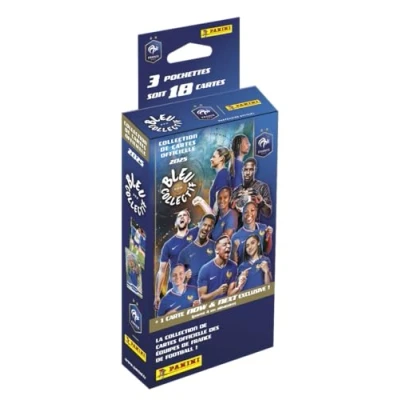 Afbeelding van Panini French Football Federation 2025 Trading Cards Blister 3 hoezen + 1 Limited Edition kaart