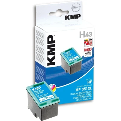 Afbeelding van KMP H43 inktcartridge 1 stuk(s) Cyaan, Magenta, Geel