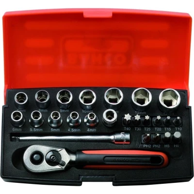 Afbeelding van Bahco SL25 25 delige dopsleutelset 1/4&quot;