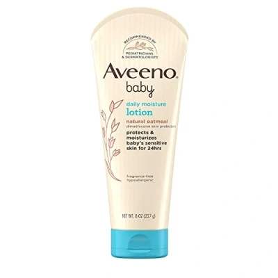 Afbeelding van Aveeno Baby Fragrance Free Daily Moisture Lotion 8 oz (2 stuks) van