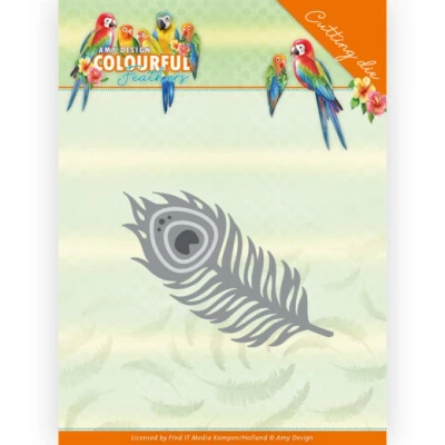 Afbeelding van Dies Amy Design Colourful Feathers Feather