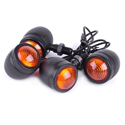 Afbeelding van SFONIA 4 stuks knipperlichten voor de motorfiets, 12 V, knipperlichten, universeel, scooter, quad, cruiser, off road