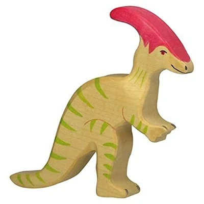 Image de Holztiger 2041114 figurine dinosaure parasaurolophus