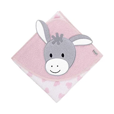 Afbeelding van Sterntaler Emmi Girl badhanddoek met capuchon, leeftijd: vanaf 0 maanden, 80 x cm, roze