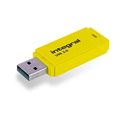 Afbeelding van USB stick 3.0 Integral 64GB neon geel