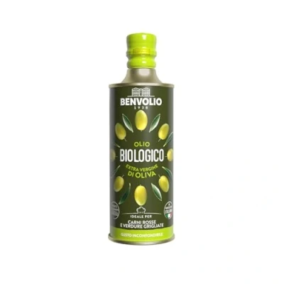 Image de BENVOLIO 1938 L&#039;Huile d&#039;Olive Extra Vierge Biologique 500 ml 100% ITALIENNE Pressée à Froid