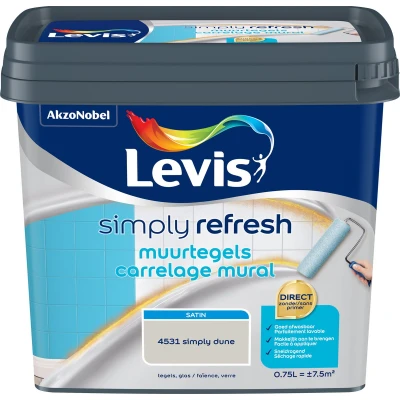 Afbeelding van Levis Simply Refresh Muurtegels Satin Dune 0.75L