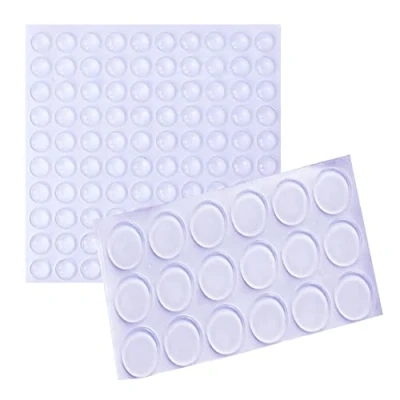 Afbeelding van Schokdemper voor kastdeur, 118 stuks, transparant, siliconen, geluidswerend, bescherming van de handgreep en deur, zelfklevend, antislip, schokbestendig, buffer, deurstopper wanddeuren (2