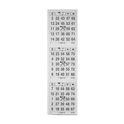 Afbeelding van Ameisenkeks® Blok van 300 bingotickets, systeem 25 in 75, nr. 1, wit