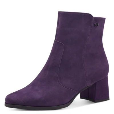 Afbeelding van Tamaris Comfort Korte laarzen, Dames, Maat: 37, Purple suede Leer